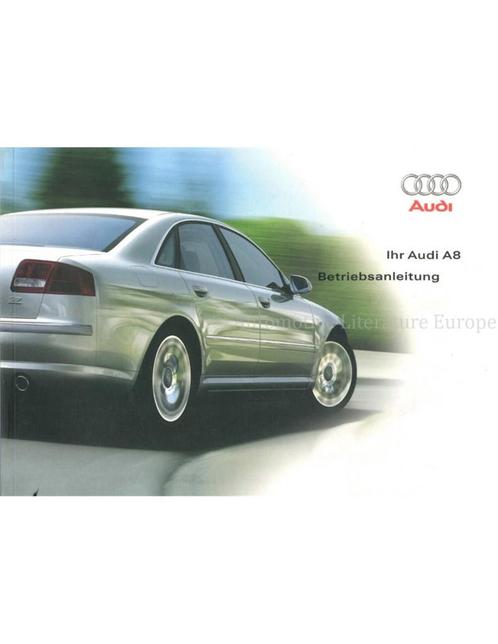 2002 AUDI A8 INSTRUCTIEBOEKJE DUITS, Autos : Divers, Modes d'emploi & Notices d'utilisation, Enlèvement ou Envoi