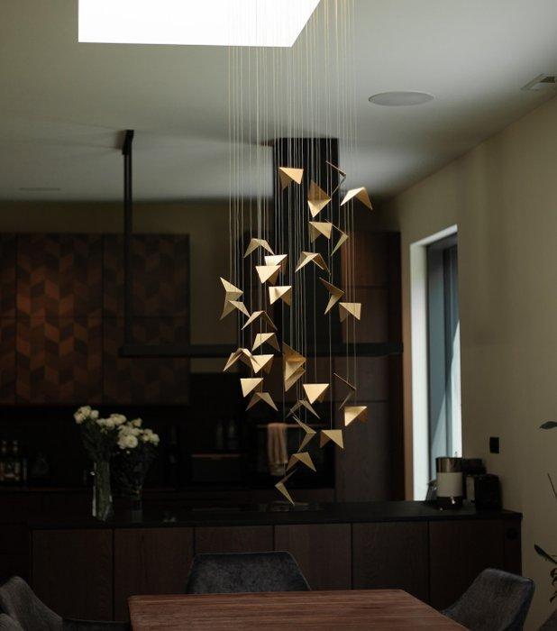 Gie El - Kroonluchter - Staal - PORTAL goud LGH0832, Antiek en Kunst, Antiek | Verlichting