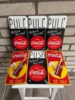 Emaille reclameborden - Set van 6 emaille Coca-Cola borden –, Antiquités & Art