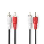 Nedis Stereo Audio Kabel 2x RCA naar 2x RCA-1.5M (Diversen), Doe-het-zelf en Bouw, Elektriciteit en Kabels, Ophalen of Verzenden
