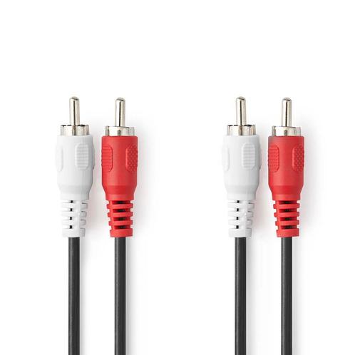 Nedis Stereo Audio Kabel 2x RCA naar 2x RCA-1.5M (Diversen), Doe-het-zelf en Bouw, Elektriciteit en Kabels, Ophalen of Verzenden