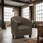 Leren fauteuil Press Special - Vintage Elephant, Huis en Inrichting, Nieuw, Ophalen of Verzenden, Eigentijds, Klassiek, Retro, Romantisch, Vintage