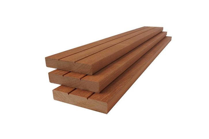 Bangkirai planken | Hardhout | Geschaafd | 28x145mm, Doe-het-zelf en Bouw, Hout en Planken, Overige houtsoorten, 300 cm of meer