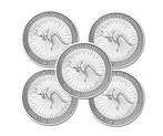 Australië. 2023 Australia Kangaroo Coin in capsule, 5 x 1 oz, Antiek en Kunst, Antiek | Zilver en Goud