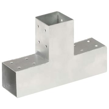 vidaXL Paalverbinding T-vorm 71x71 mm gegalvaniseerd metaal, Tuin en Terras, Palen, Balken en Planken, Verzenden, Nieuw
