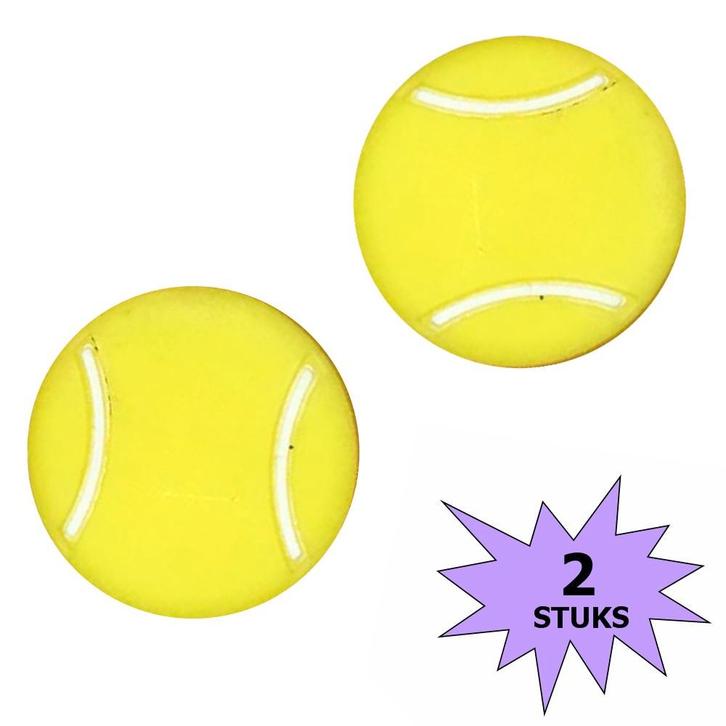 Fako Bijoux - Tennisdemper - Tennisbal - Geel - 2 Stuks, Sport en Fitness, Tennis, Verzenden