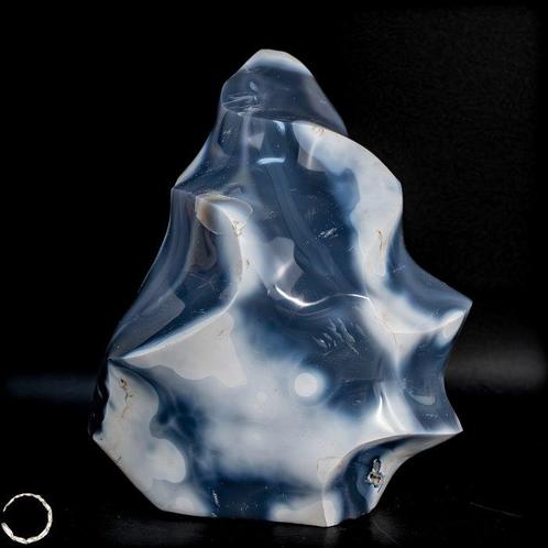 Agate naturelle rare Orca Flamme- 1103.11 g, Verzamelen, Mineralen en Fossielen