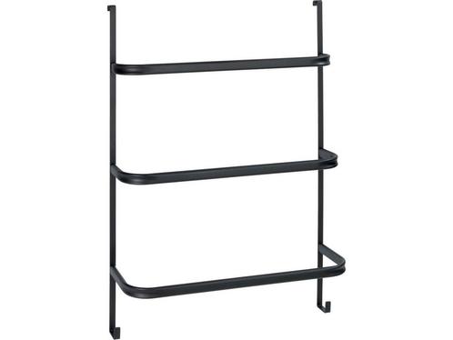WENKO Handdoekhouder Irpinia 78x55cm Staal Zwart -, Huis en Inrichting, Woonaccessoires | Overige, Zo goed als nieuw, Verzenden