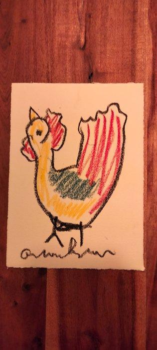 Anton Heyboer (1924-2005) - Kip, Antiek en Kunst, Kunst | Schilderijen | Modern