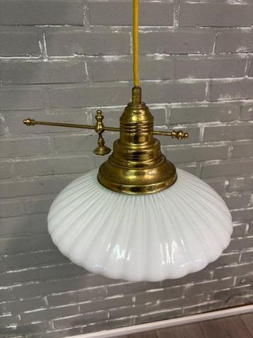 Plafondlamp - Messing & Glas - Pendel Lamp