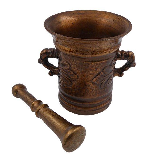 Fonderia Famiglia Alberghetti - Vijzel en stamper (2) - Mod., Antiquités & Art, Antiquités | Ustensiles de cuisine