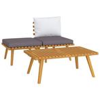 Loungeset Acaciahout | Retour Deal | 37% Korting, Tuin en Terras, Verzenden, Nieuw, Hardhout, Loungeset