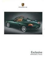 2001 PORSCHE EXCLUSIVE BROCHURE NEDERLANDS, Boeken, Auto's | Folders en Tijdschriften, Nieuw