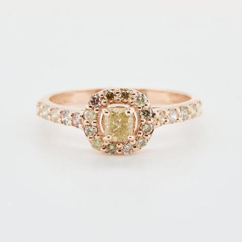 Zonder Minimumprijs - Ring 18 kt. -  0.75ct. tw. Diamant, Handtassen en Accessoires, Ringen