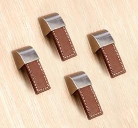 Set van 4 lederen handvaten (enkel gat, bruin), Doe-het-zelf en Bouw, Gereedschap | Overige machines, Nieuw, Verzenden