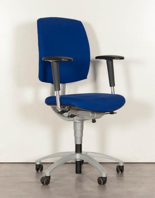 Bureaustoel Drabert Entrada, blauw, 4D armleggers, Huis en Inrichting, Bureaus, Gebruikt, Ophalen of Verzenden