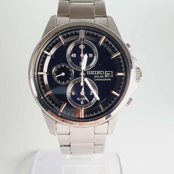 Seiko - Solar Chronograph - Zonder Minimumprijs - V172-0AA0, Handtassen en Accessoires, Horloges | Antiek