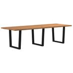 vidaXL Eettafel met natuurlijke rand 280x100x74 cm massief, Huis en Inrichting, Tafels | Eettafels, Verzenden, Nieuw