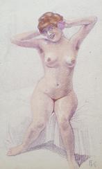Austrian school (XX) 1920 Signed ‘FK’. - Female nude