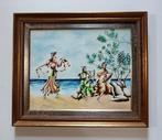 Italiaanse school (XX) - La spiaggia delle Muse Tersicore,, Antiek en Kunst