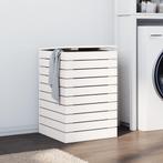 vidaXL Wasmand 44x44x66 cm massief grenenhout wit, Huis en Inrichting, Verzenden, Nieuw