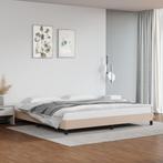 vidaXL Bedframe kunstleer cappuccinokleurig 200x200 cm, Verzenden