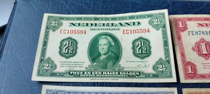 Nederland. - 4 Banknotes - Various Dates (Zonder, Postzegels en Munten, Bankbiljetten | Europa | Niet-Eurobiljetten