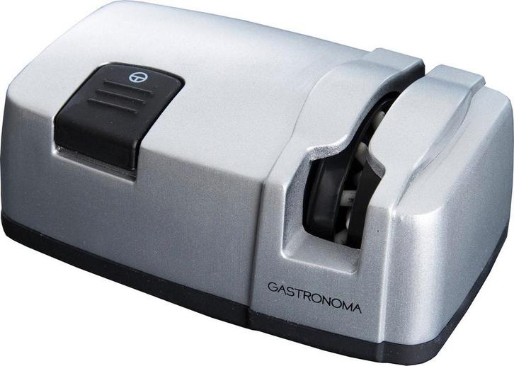 Messenslijper elektrisch - Aanzetstaal - Zilver - Gastronoma, Huis en Inrichting, Keuken | Keukenbenodigdheden, Nieuw, Verzenden