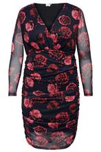 ONLY ECO jurk v-hals rozenL=50/52Maat 46/48 (XL) of groter, Kleding | Dames, Jurken, Verzenden, Nieuw, Maat 46/48 (XL) of groter