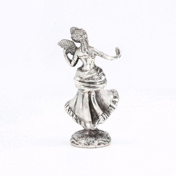 Carlo Camusso - Danseres - Miniatuur beeldje - .925 zilver, Antiek en Kunst, Antiek | Zilver en Goud