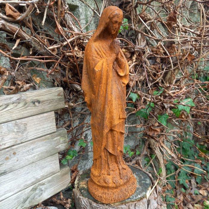 sculptuur, Saint Mary the Virgin - 45 cm - Gietijzer, Antiek en Kunst, Antiek | Boeken en Manuscripten