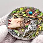 Kameroen. 2000 Frans 2026 – Dryad – 2 oz Silver – .999 Fine