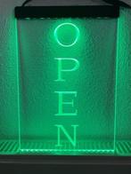 OPEN neon bord lamp LED verlichting reclame lichtbak VERTICA, Verzenden, Nieuw