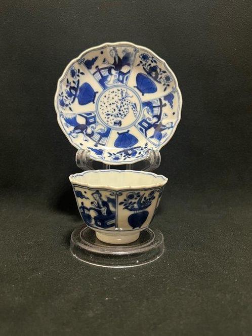 Soucoupe, Tasse - Porcelaine - Chine - Kangxi (1662–1722), Antiquités & Art, Antiquités | Autres Antiquités