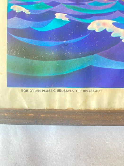 Rob Otten - Tuborg Beer reclamepaneeltje uit 1974 -, Antiek en Kunst, Antiek | Wandborden en Tegels