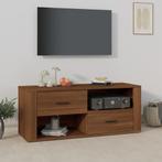 vidaXL Tv-meubel 100x35x40 cm bewerkt hout bruin eikenkleur, Verzenden, Nieuw