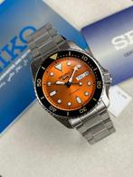 Seiko - 5 Sports - Automatic - Day/date - Orange Dial -, Handtassen en Accessoires, Horloges | Heren, Nieuw