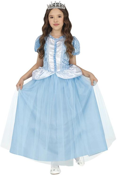 Prinses Jurk Blauw Meisje, Kinderen en Baby's, Carnavalskleding en Verkleedspullen, Nieuw, Verzenden