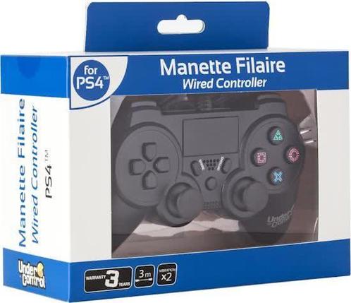 Under Control Wired Controller-Zwart (PlayStation 4), Games en Spelcomputers, Spelcomputers | Sony Consoles | Accessoires, Ophalen of Verzenden