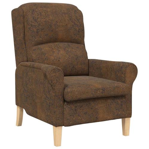 Bruine Lederlook Fauteuil -40%! Laatste stuks!, Huis en Inrichting, Fauteuils, 75 tot 100 cm, 75 tot 100 cm, Nieuw, Leer, Verzenden