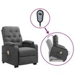 vidaXL Sta-op-massagestoel stof lichtgrijs, Huis en Inrichting, Verzenden, Nieuw