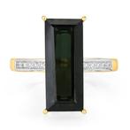 Ring - 14 karaat Geel goud - 5.71ct. tw. Toermalijn -, Nieuw