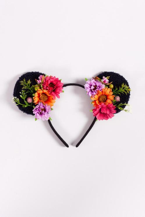 Haarband Mouse Oortjes Bloemetjes Oranje Paars Roze Madelief, Kleding | Dames, Carnavalskleding en Feestkleding, Nieuw, Ophalen of Verzenden