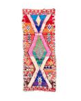 Art Deco Moroccan Boucherouite Rug - Tapis - 260 cm - 100 cm
