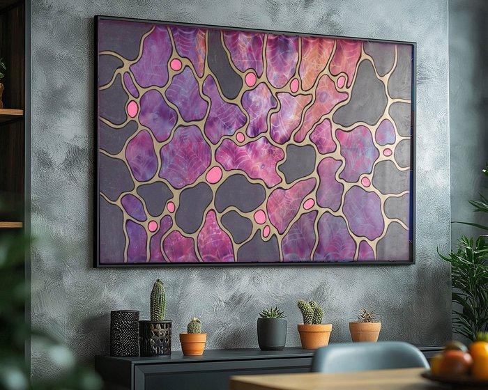 Ksavera - Cubism A1431 - abstract painting on XXL canvas, Antiek en Kunst, Kunst | Schilderijen | Modern