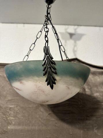 Art Nouveau gesigneerde hanglamp - Plafondlamp - Pâte de