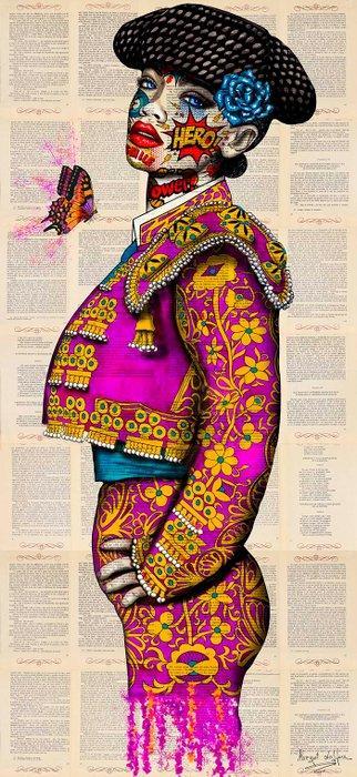 Margot Laffon - The Hero in front of the mirror, Antiek en Kunst, Kunst | Designobjecten