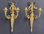 Applique avec bougie (2) - Bronze - Chandeliers de wand,, Antiek en Kunst