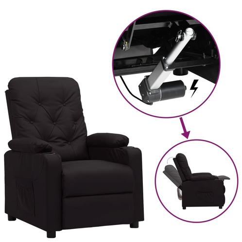 vidaXL Sta-op-stoel kunstleer zwart, Huis en Inrichting, Fauteuils, Nieuw, Verzenden