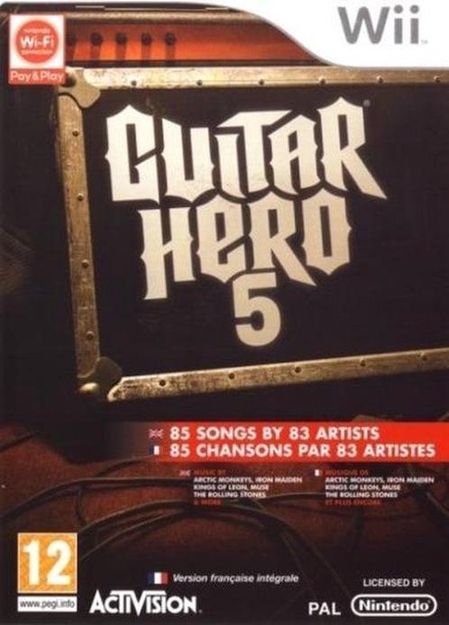 Guitar Hero 5 (Wii Games) (Nintendo Wii), Games en Spelcomputers, Games | Nintendo Wii, Zo goed als nieuw, Ophalen of Verzenden